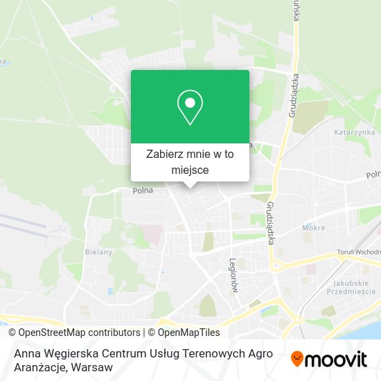 Mapa Anna Węgierska Centrum Usług Terenowych Agro Aranżacje