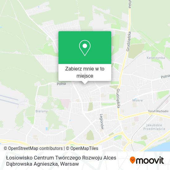 Mapa Łosiowisko Centrum Twórczego Rozwoju Alces Dąbrowska Agnieszka