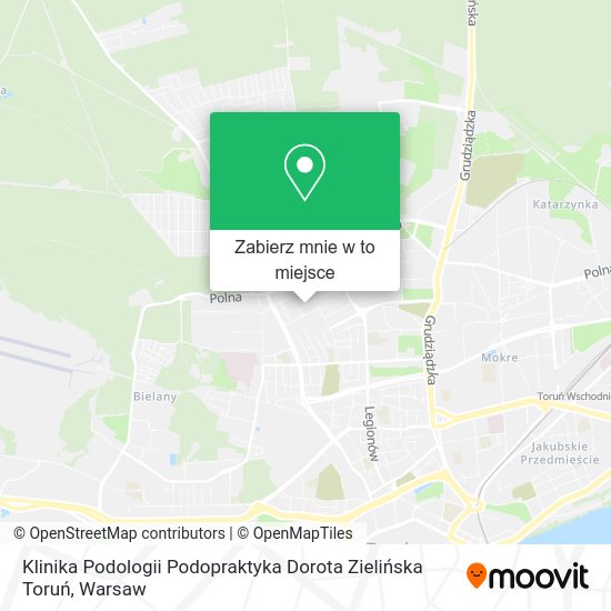 Mapa Klinika Podologii Podopraktyka Dorota Zielińska Toruń