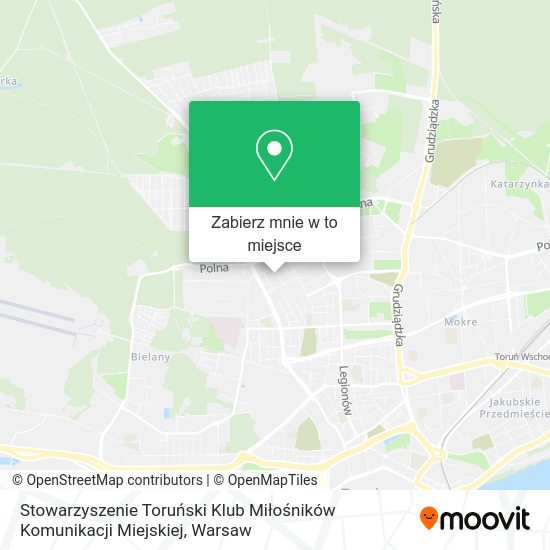 Mapa Stowarzyszenie Toruński Klub Miłośników Komunikacji Miejskiej