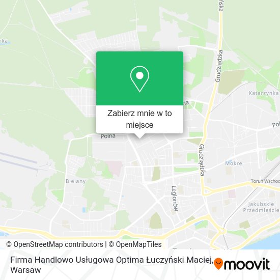 Mapa Firma Handlowo Usługowa Optima Łuczyński Maciej