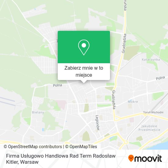 Mapa Firma Usługowo Handlowa Rad Term Radosław Kitler