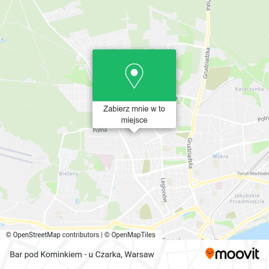 Mapa Bar pod Kominkiem - u Czarka