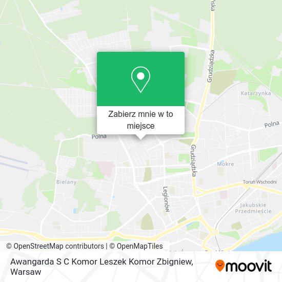 Mapa Awangarda S C Komor Leszek Komor Zbigniew