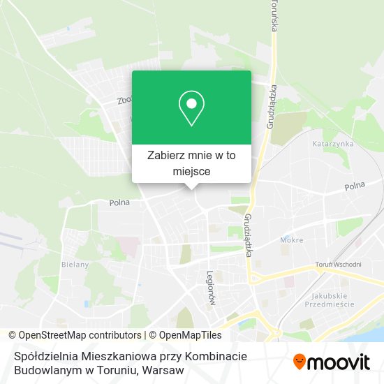 Mapa Spółdzielnia Mieszkaniowa przy Kombinacie Budowlanym w Toruniu