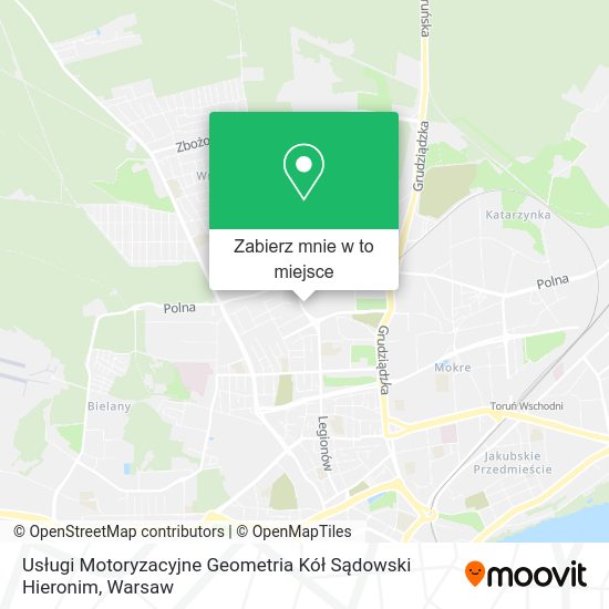 Mapa Usługi Motoryzacyjne Geometria Kół Sądowski Hieronim