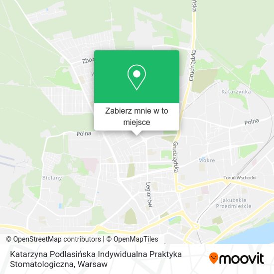 Mapa Katarzyna Podlasińska Indywidualna Praktyka Stomatologiczna