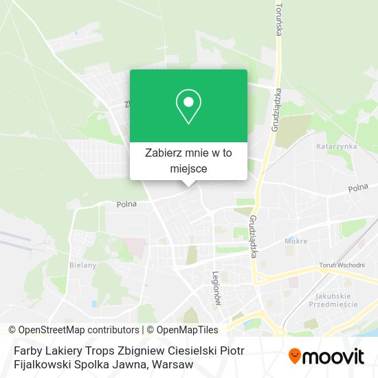 Mapa Farby Lakiery Trops Zbigniew Ciesielski Piotr Fijalkowski Spolka Jawna