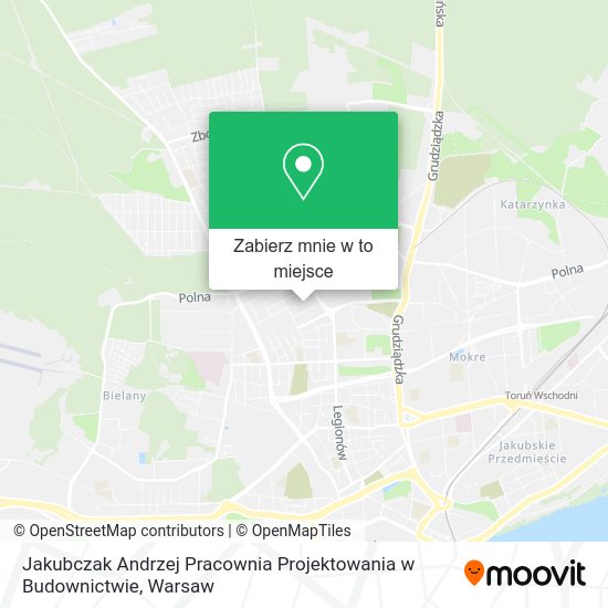 Mapa Jakubczak Andrzej Pracownia Projektowania w Budownictwie