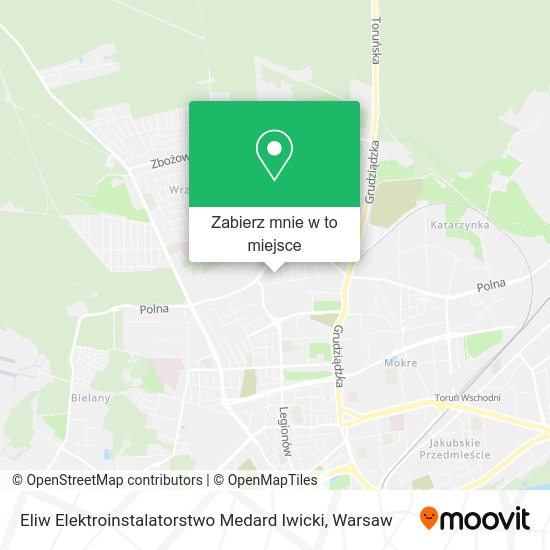 Mapa Eliw Elektroinstalatorstwo Medard Iwicki