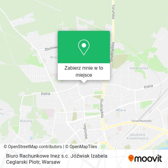 Mapa Biuro Rachunkowe Inez s.c. Jóźwiak Izabela Ceglarski Piotr