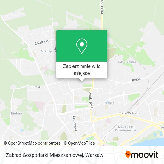 Mapa Zakład Gospodarki Mieszkaniowej