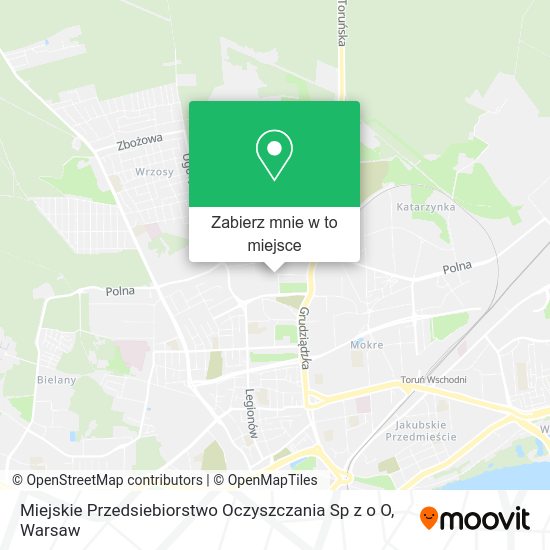 Mapa Miejskie Przedsiebiorstwo Oczyszczania Sp z o O