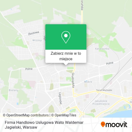 Mapa Firma Handlowo Usługowa Wato Waldemar Jagielski