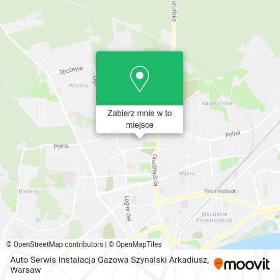 Mapa Auto Serwis Instalacja Gazowa Szynalski Arkadiusz