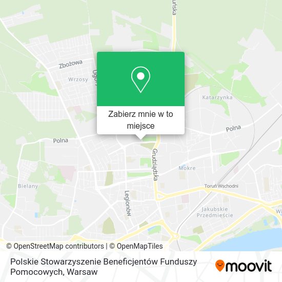 Mapa Polskie Stowarzyszenie Beneficjentów Funduszy Pomocowych