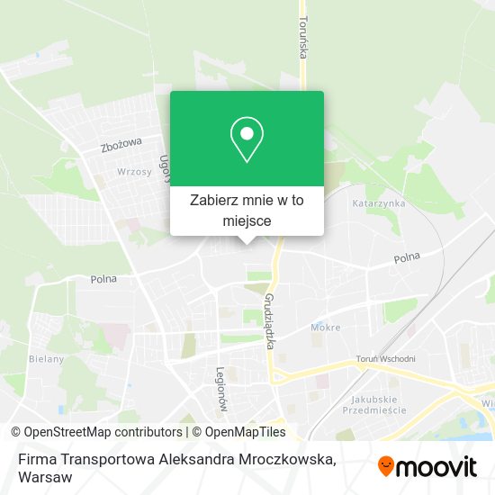 Mapa Firma Transportowa Aleksandra Mroczkowska