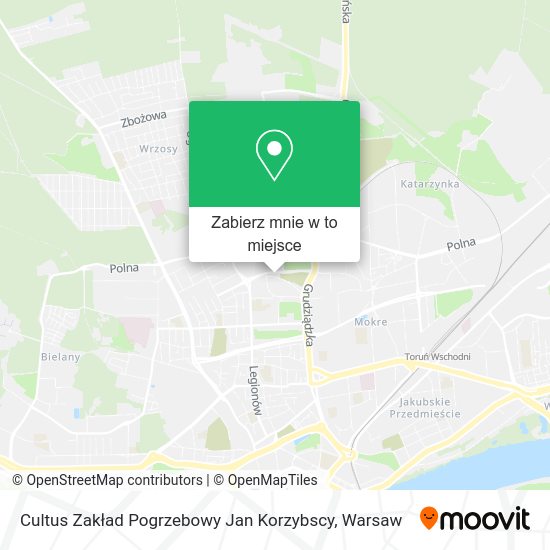 Mapa Cultus Zakład Pogrzebowy Jan Korzybscy