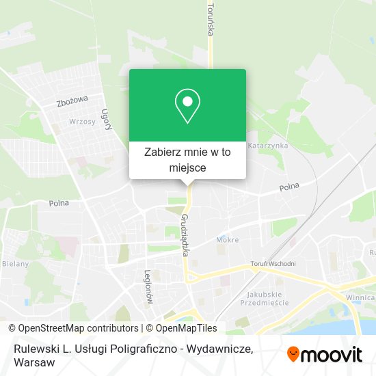 Mapa Rulewski L. Usługi Poligraficzno - Wydawnicze