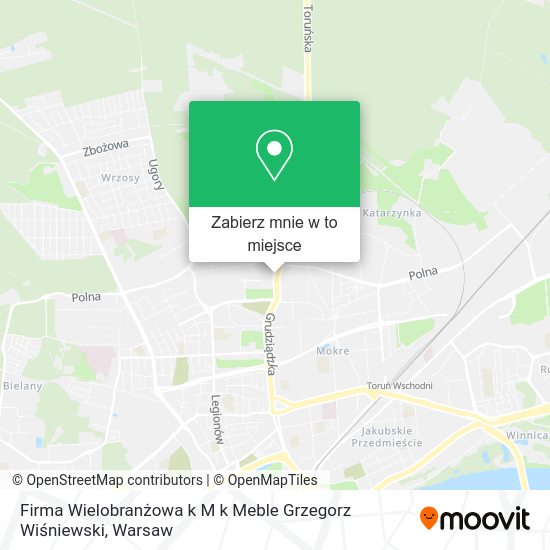 Mapa Firma Wielobranżowa k M k Meble Grzegorz Wiśniewski