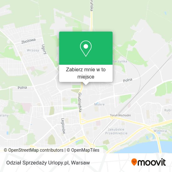 Mapa Odział Sprzedaży Urlopy.pl