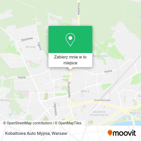 Mapa Kobaltowa Auto Myjnia