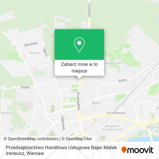 Mapa Przedsiębiorstwo Handlowo Usługowe Bajer Małek Ireneusz