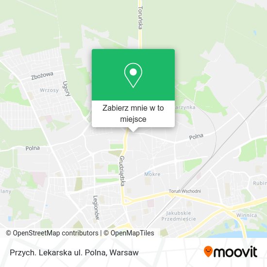 Mapa Przych. Lekarska ul. Polna