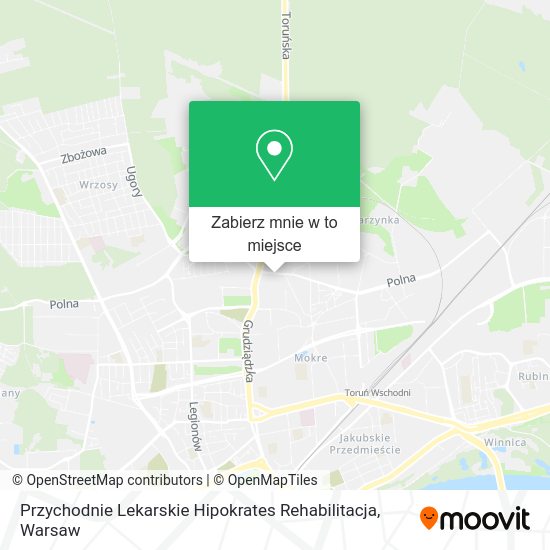 Mapa Przychodnie Lekarskie Hipokrates Rehabilitacja