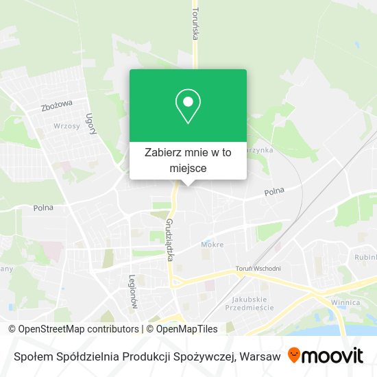 Mapa Społem Spółdzielnia Produkcji Spożywczej