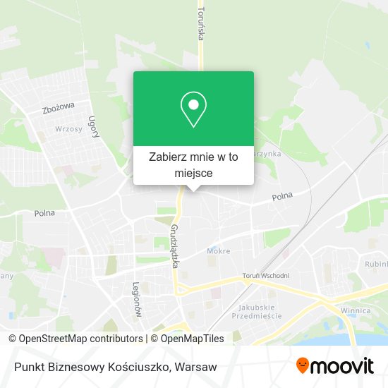 Mapa Punkt Biznesowy Kościuszko