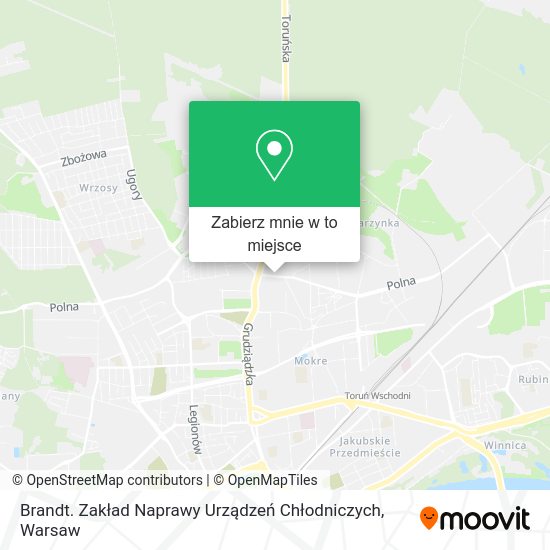 Mapa Brandt. Zakład Naprawy Urządzeń Chłodniczych