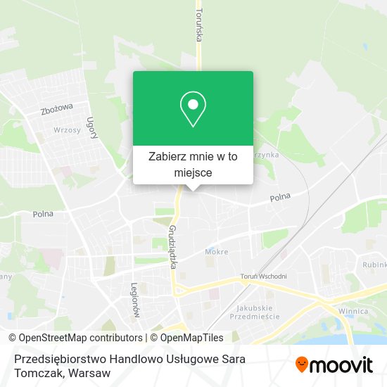 Mapa Przedsiębiorstwo Handlowo Usługowe Sara Tomczak