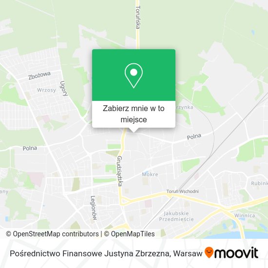 Mapa Pośrednictwo Finansowe Justyna Zbrzezna