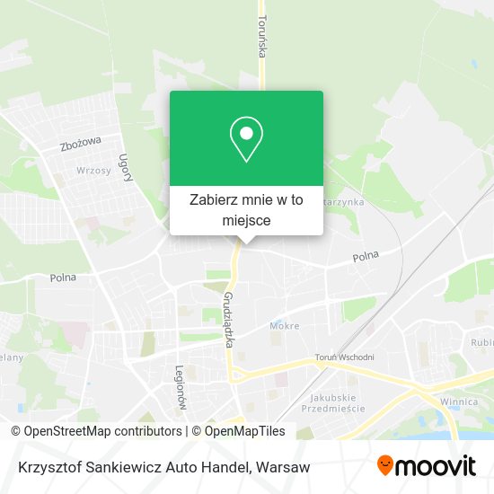 Mapa Krzysztof Sankiewicz Auto Handel