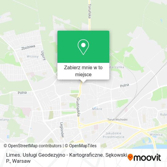 Mapa Limes. Usługi Geodezyjno - Kartograficzne. Sękowski P.