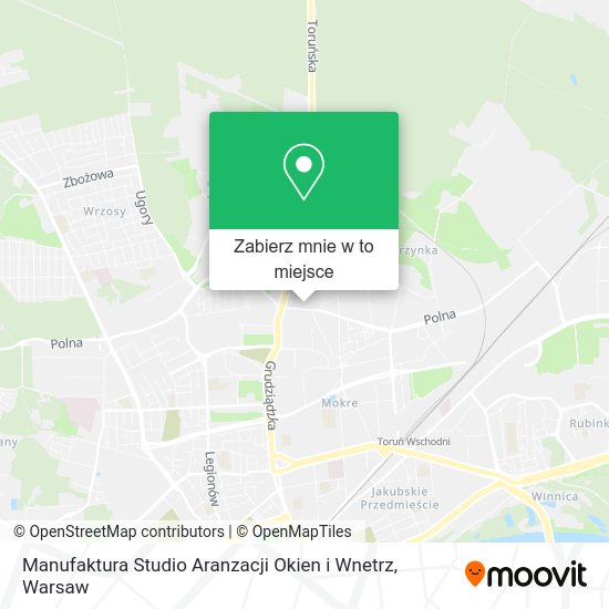 Mapa Manufaktura Studio Aranzacji Okien i Wnetrz