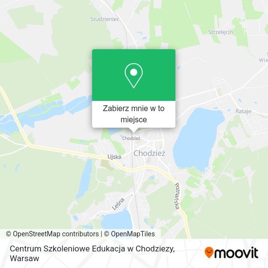 Mapa Centrum Szkoleniowe Edukacja w Chodziezy