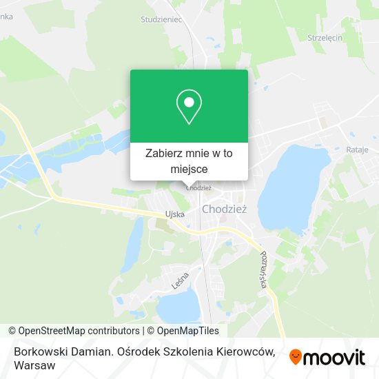 Mapa Borkowski Damian. Ośrodek Szkolenia Kierowców