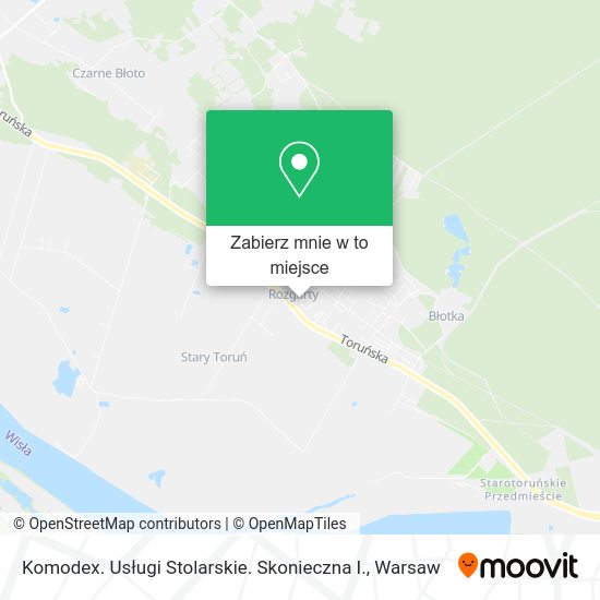 Mapa Komodex. Usługi Stolarskie. Skonieczna I.