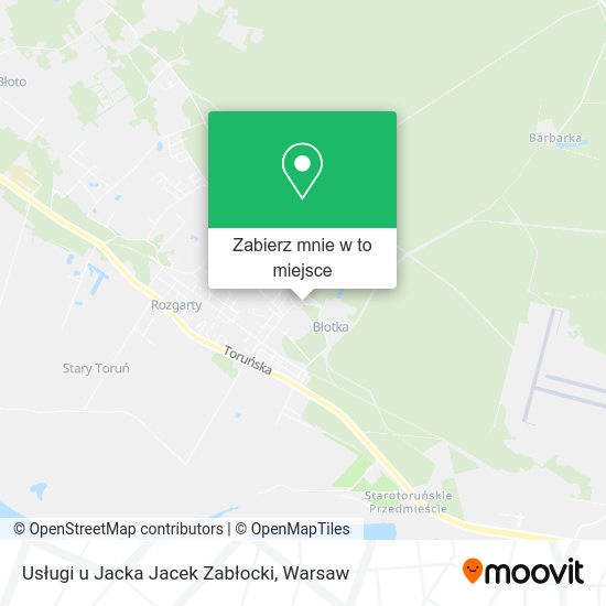 Mapa Usługi u Jacka Jacek Zabłocki