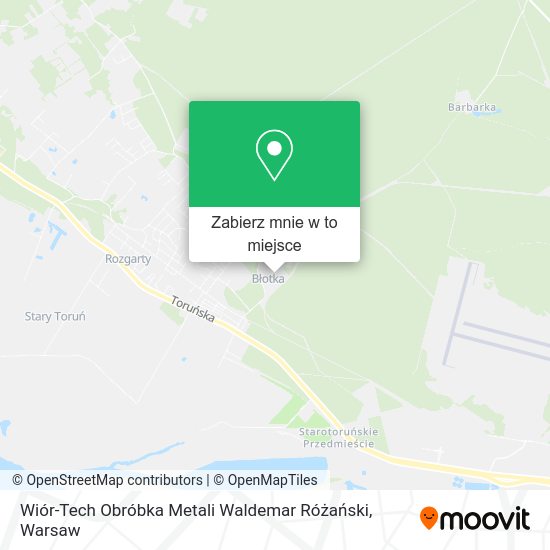 Mapa Wiór-Tech Obróbka Metali Waldemar Różański