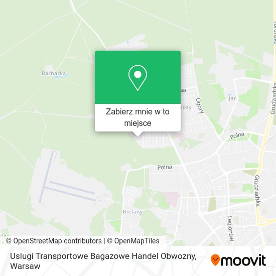 Mapa Uslugi Transportowe Bagazowe Handel Obwozny