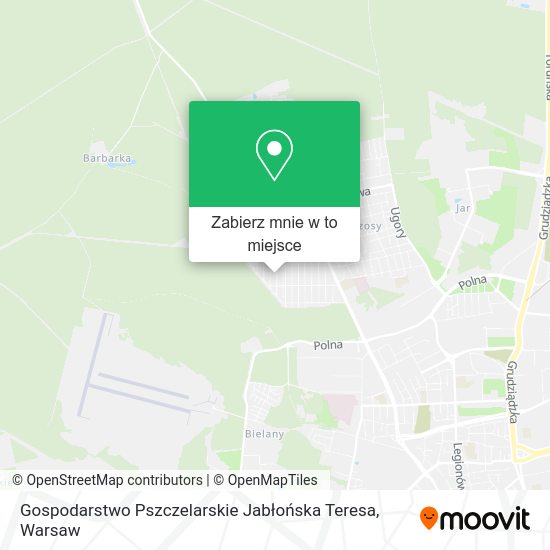 Mapa Gospodarstwo Pszczelarskie Jabłońska Teresa