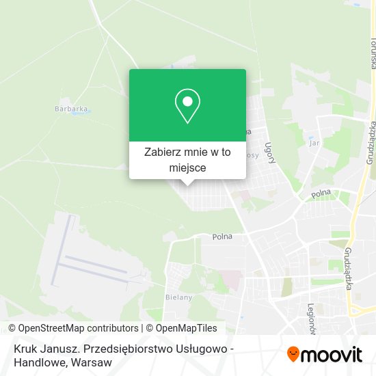 Mapa Kruk Janusz. Przedsiębiorstwo Usługowo - Handlowe