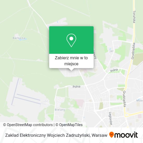 Mapa Zakład Elektroniczny Wojciech Zadrużyński