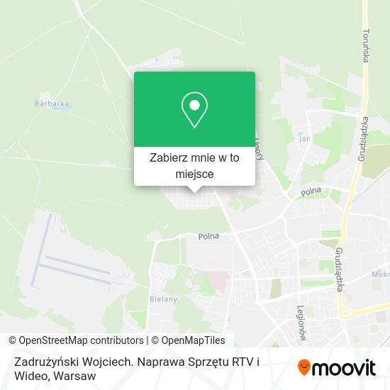 Mapa Zadrużyński Wojciech. Naprawa Sprzętu RTV i Wideo