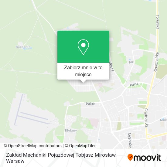 Mapa Zakład Mechaniki Pojazdowej Tobjasz Mirosław