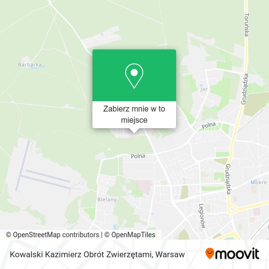 Mapa Kowalski Kazimierz Obrót Zwierzętami