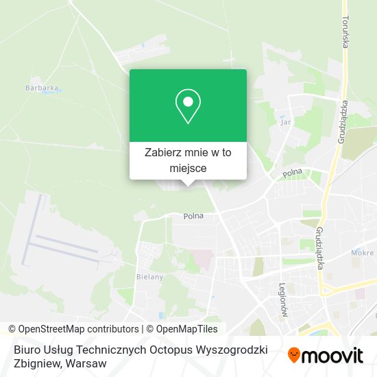 Mapa Biuro Usług Technicznych Octopus Wyszogrodzki Zbigniew